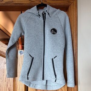 Gray Women's Jacket with Hood